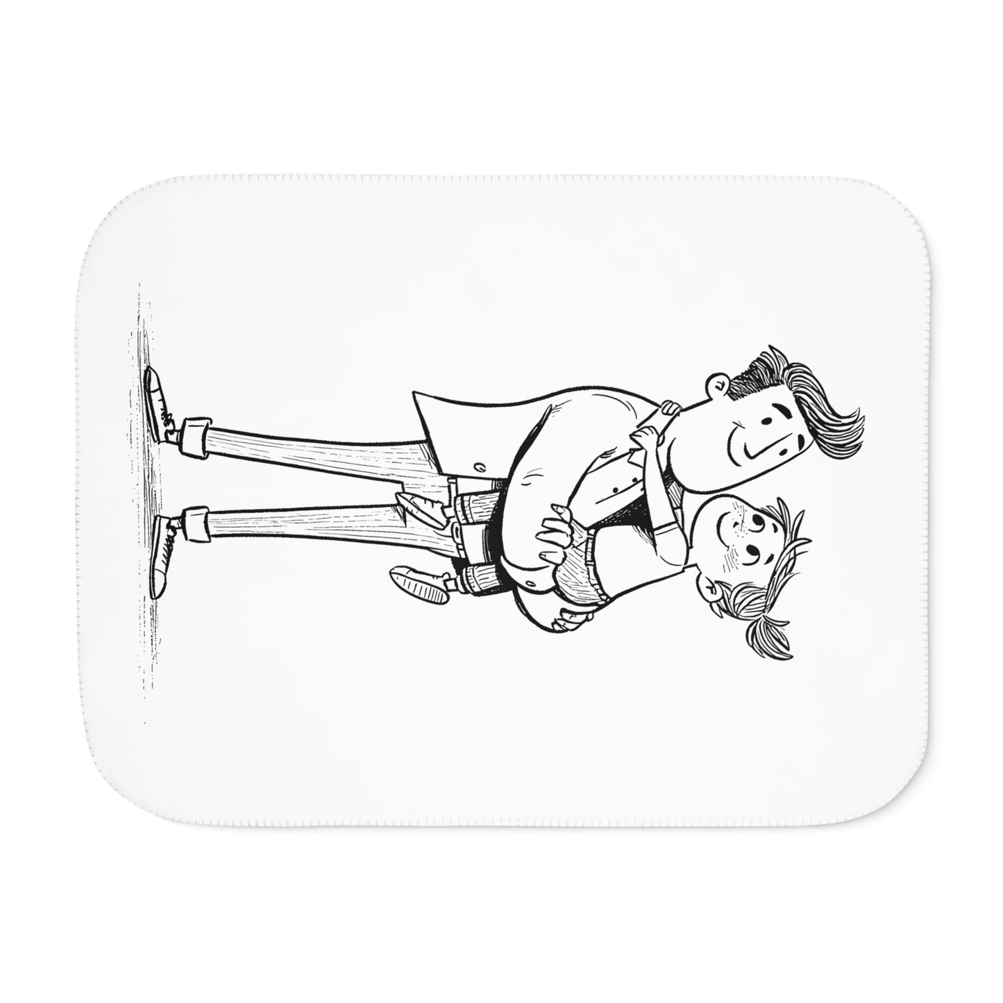 Blanket Coloring Kit with 10 Fabric Markers - Father and Daughter