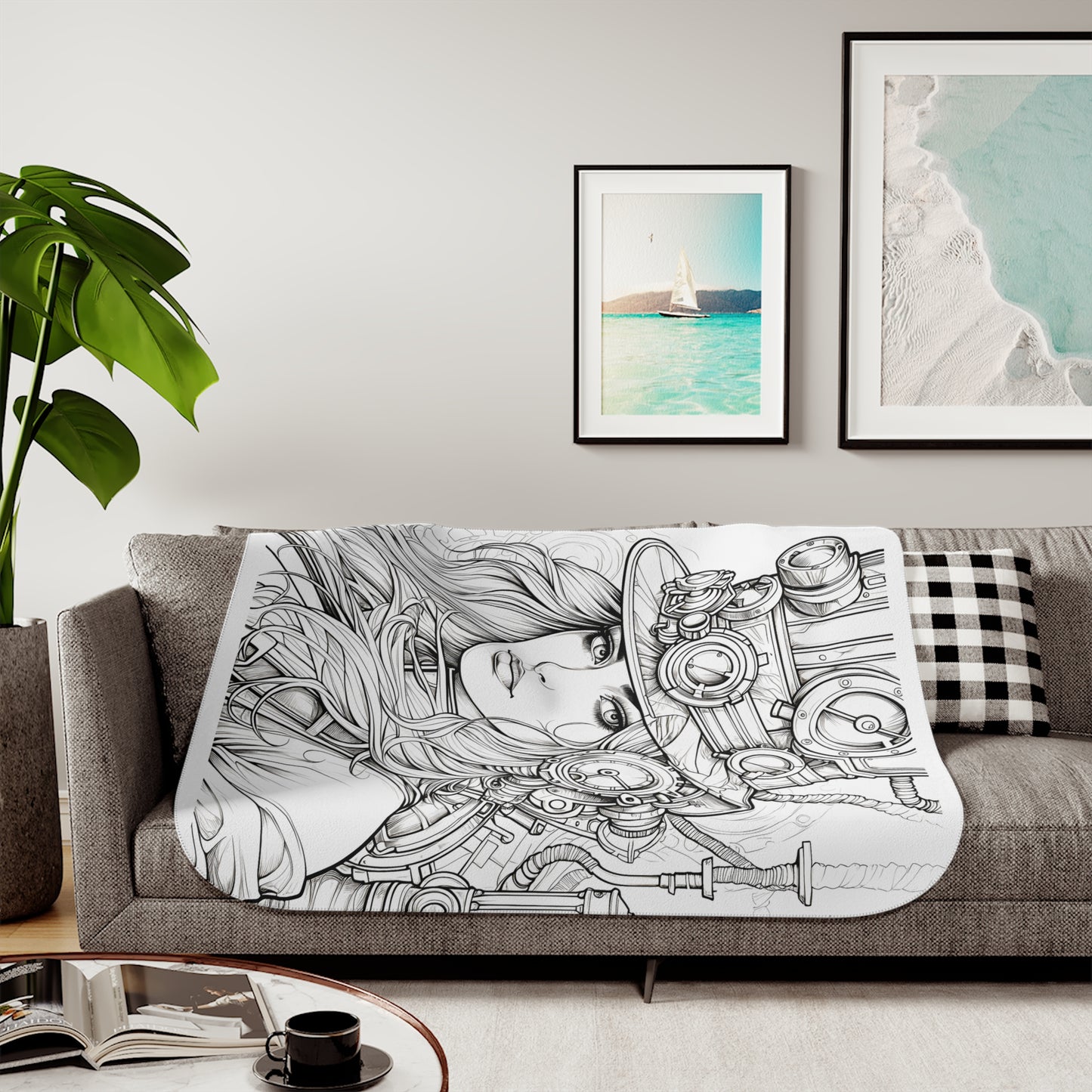 Blanket Coloring Kit with 10 Fabric Markers - Steampunk Fashion