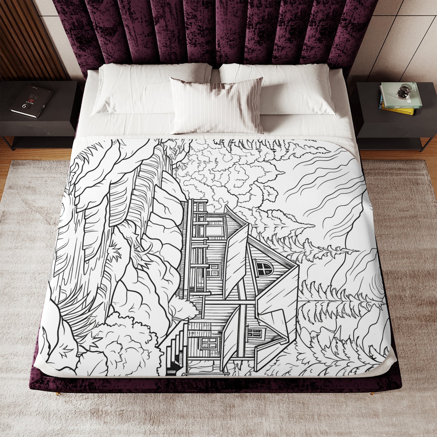 Blanket Coloring Kit with 10 Fabric Markers - Mountain House