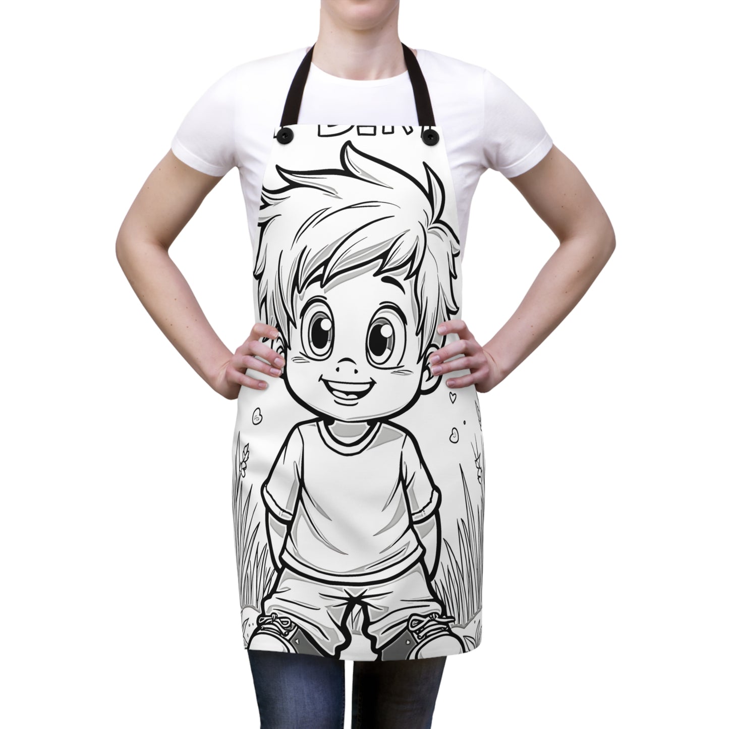 Apron Coloring Kit with 10 Fabric Markers - Birthday Boy