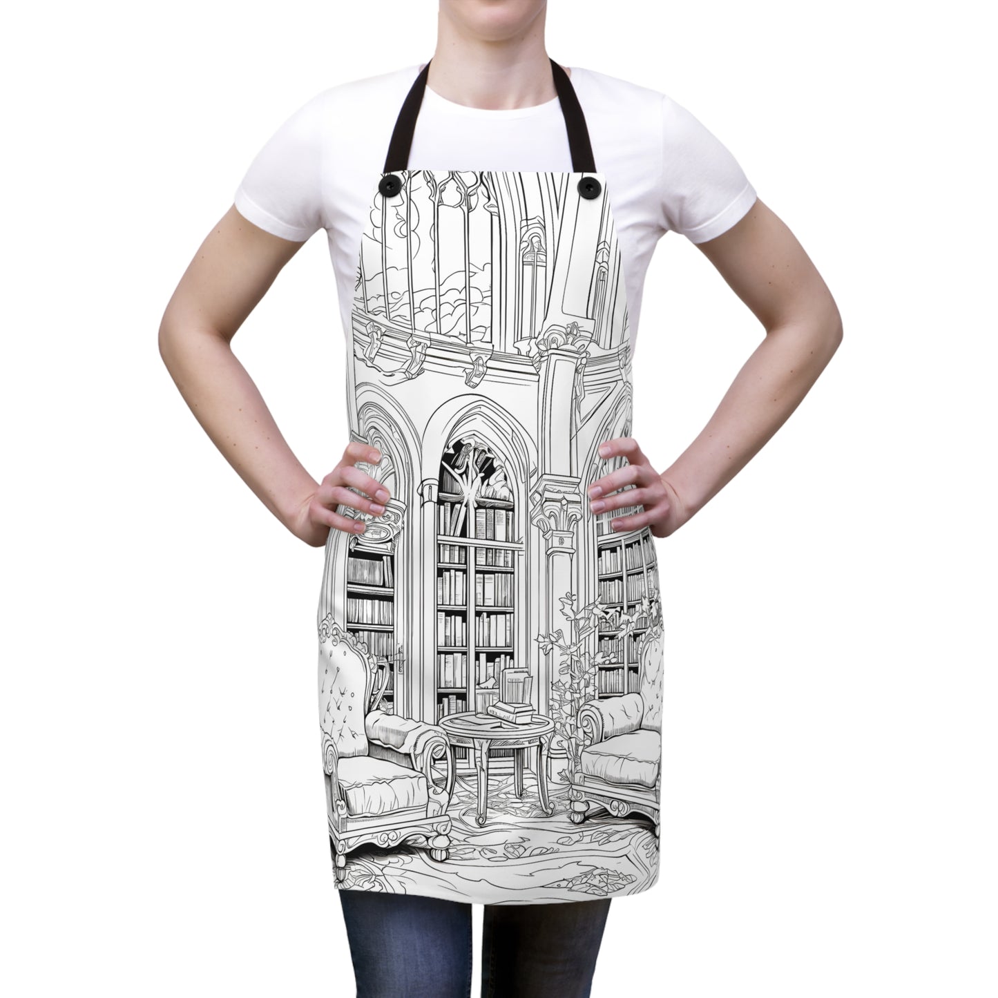 Apron Coloring Kit with 10 Fabric Markers - Library