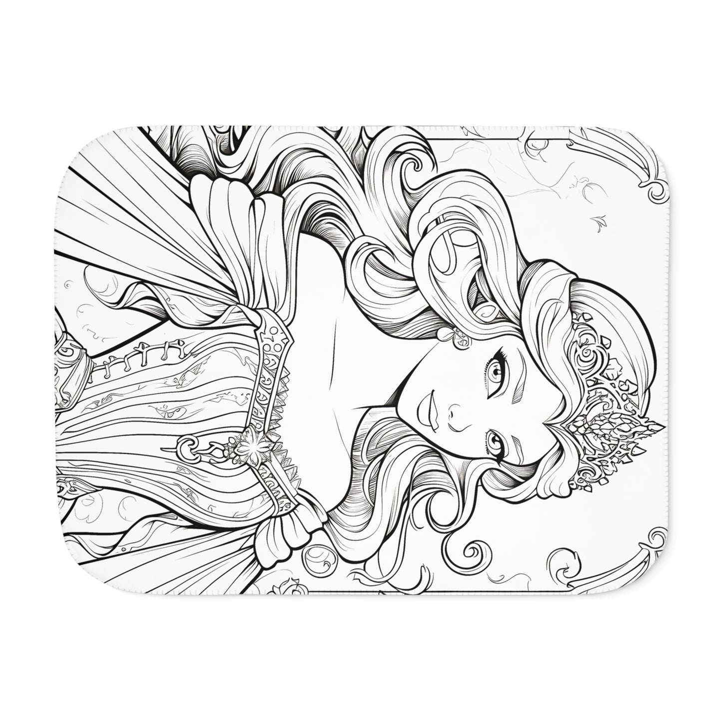 Blanket Coloring Kit with 10 Fabric Markers - Regal Princess