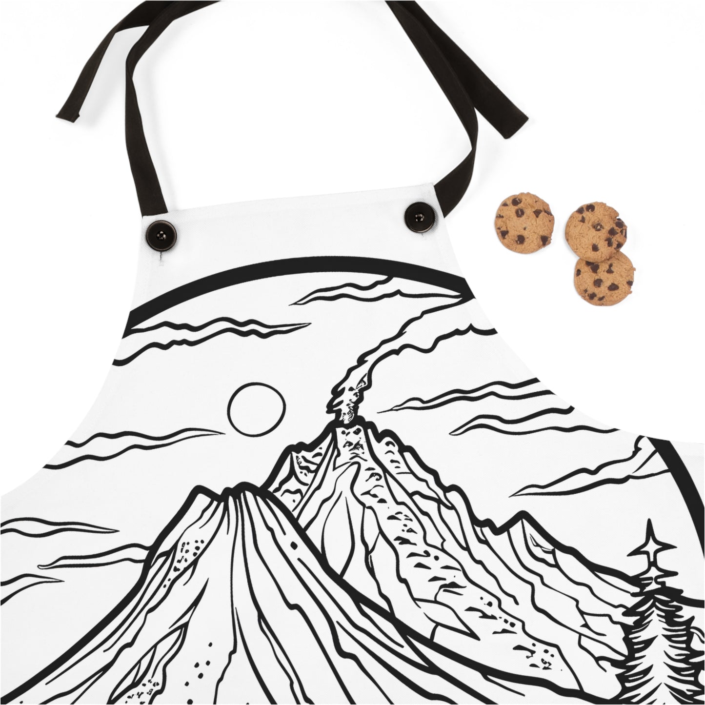 Apron Coloring Kit with 10 Fabric Markers - Volcano