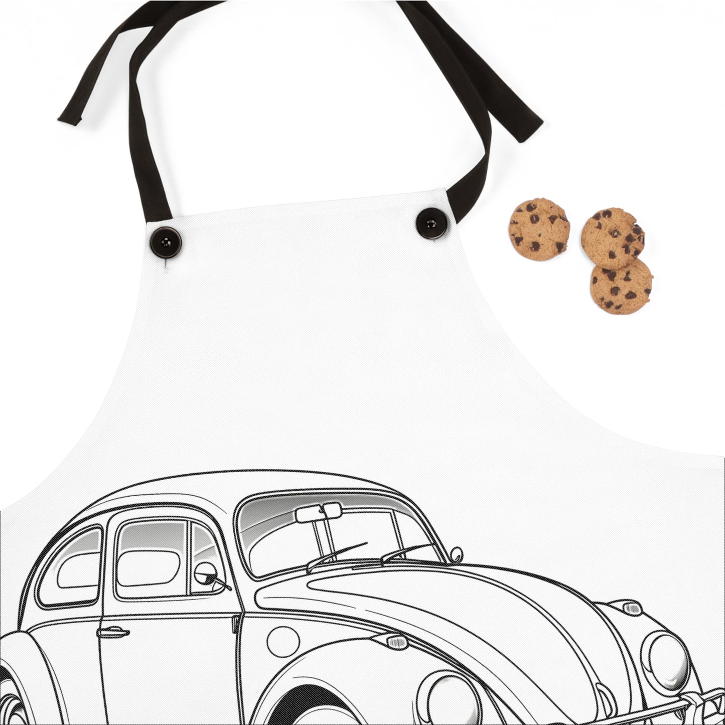 Apron Coloring Kit with 10 Fabric Markers - Classic Car