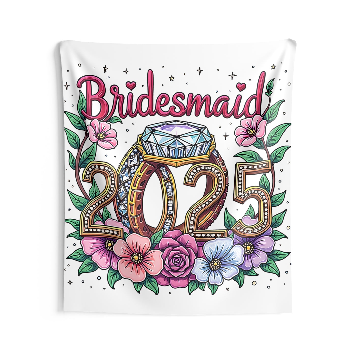 Indoor Wall Tapestries Colorful Graphic Design - Bridesmaid