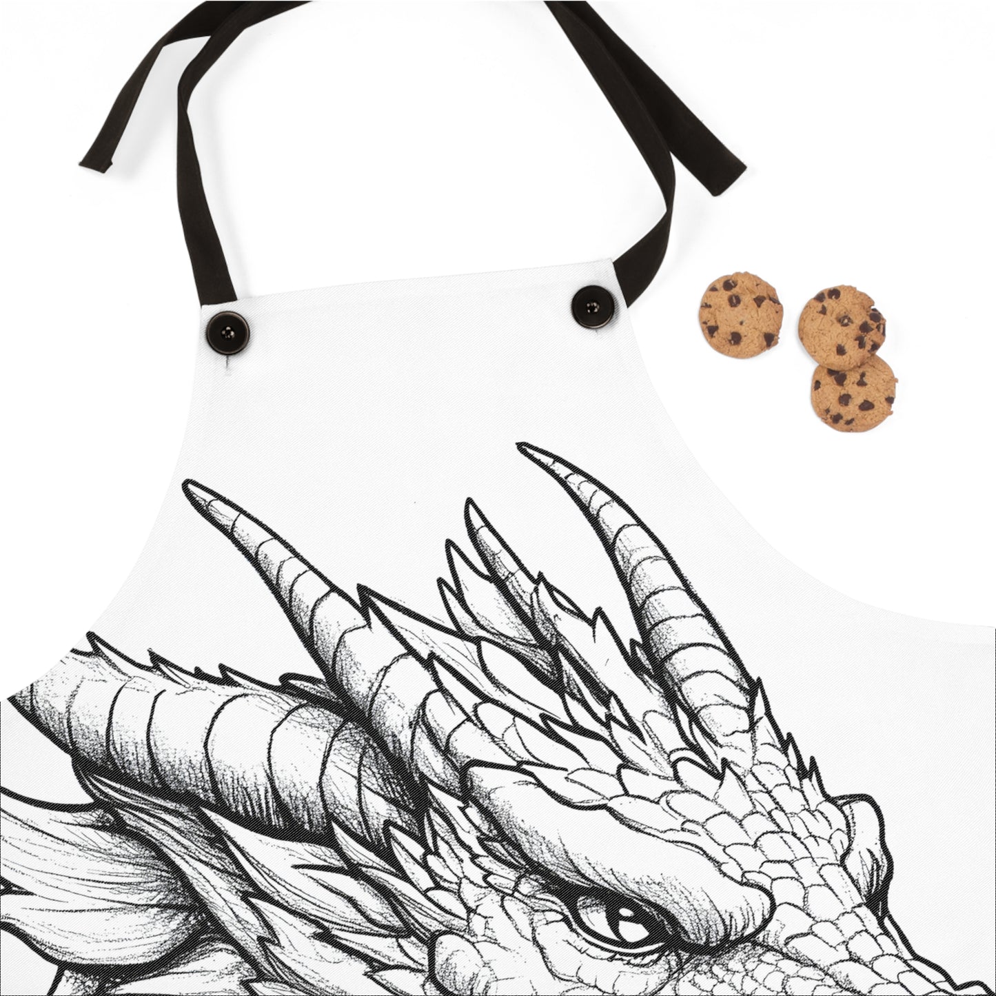 Apron Coloring Kit with 10 Fabric Markers - Dragon