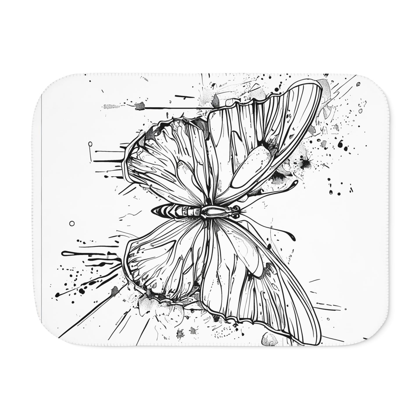 Blanket Coloring Kit with 10 Fabric Markers - Butterfly