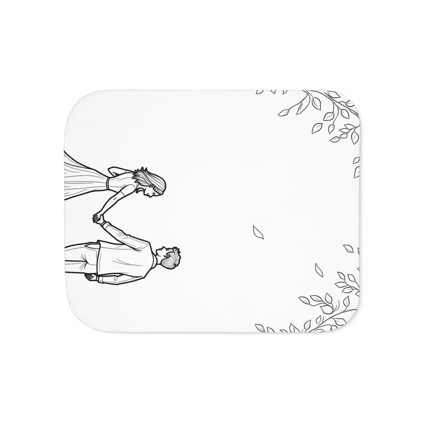 Blanket Coloring Kit with 10 Fabric Markers - Couple