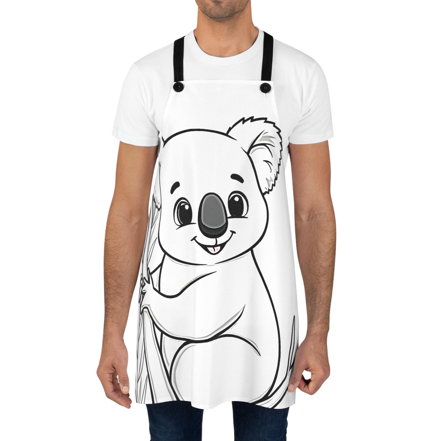 Apron Coloring Kit with 10 Fabric Markers - Koala