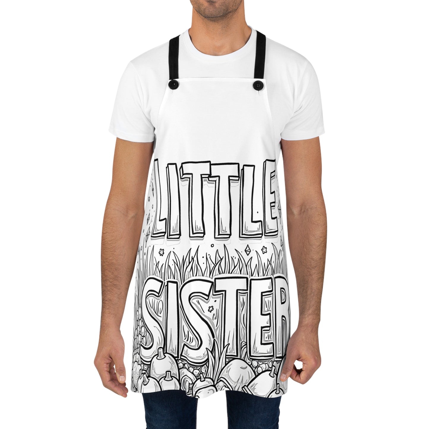 Apron Coloring Kit with 10 Fabric Markers - Little Sister