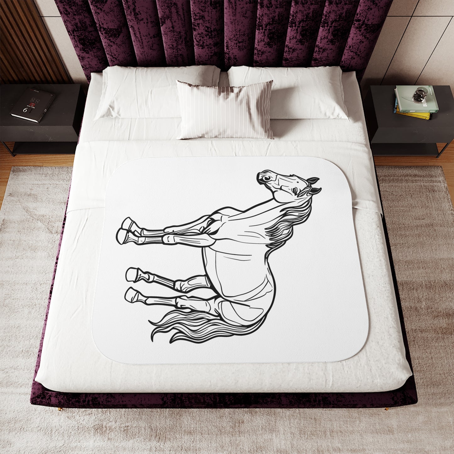 Blanket Coloring Kit with 10 Fabric Markers - Standing Horse