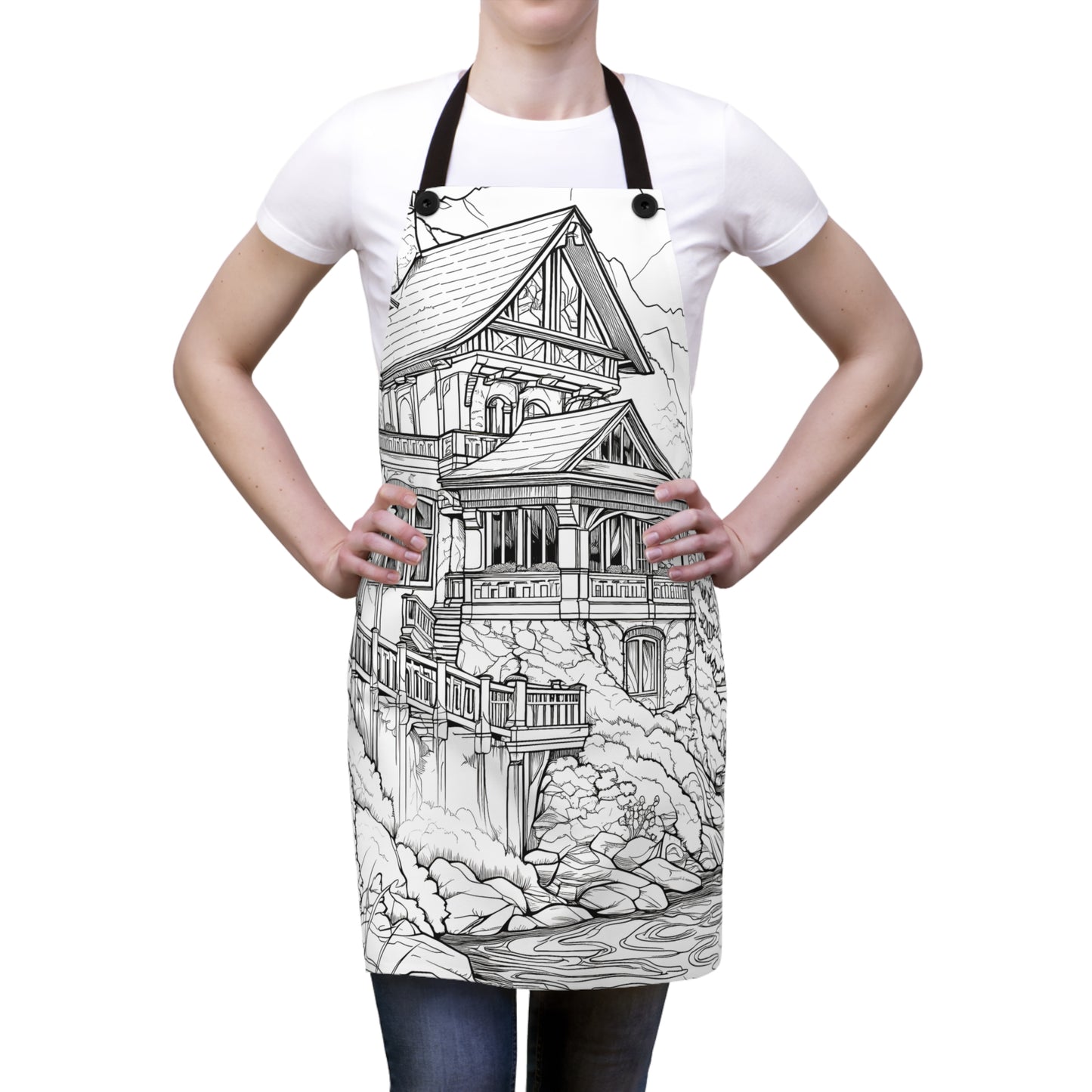 Apron Coloring Kit with 10 Fabric Markers - Mountain House