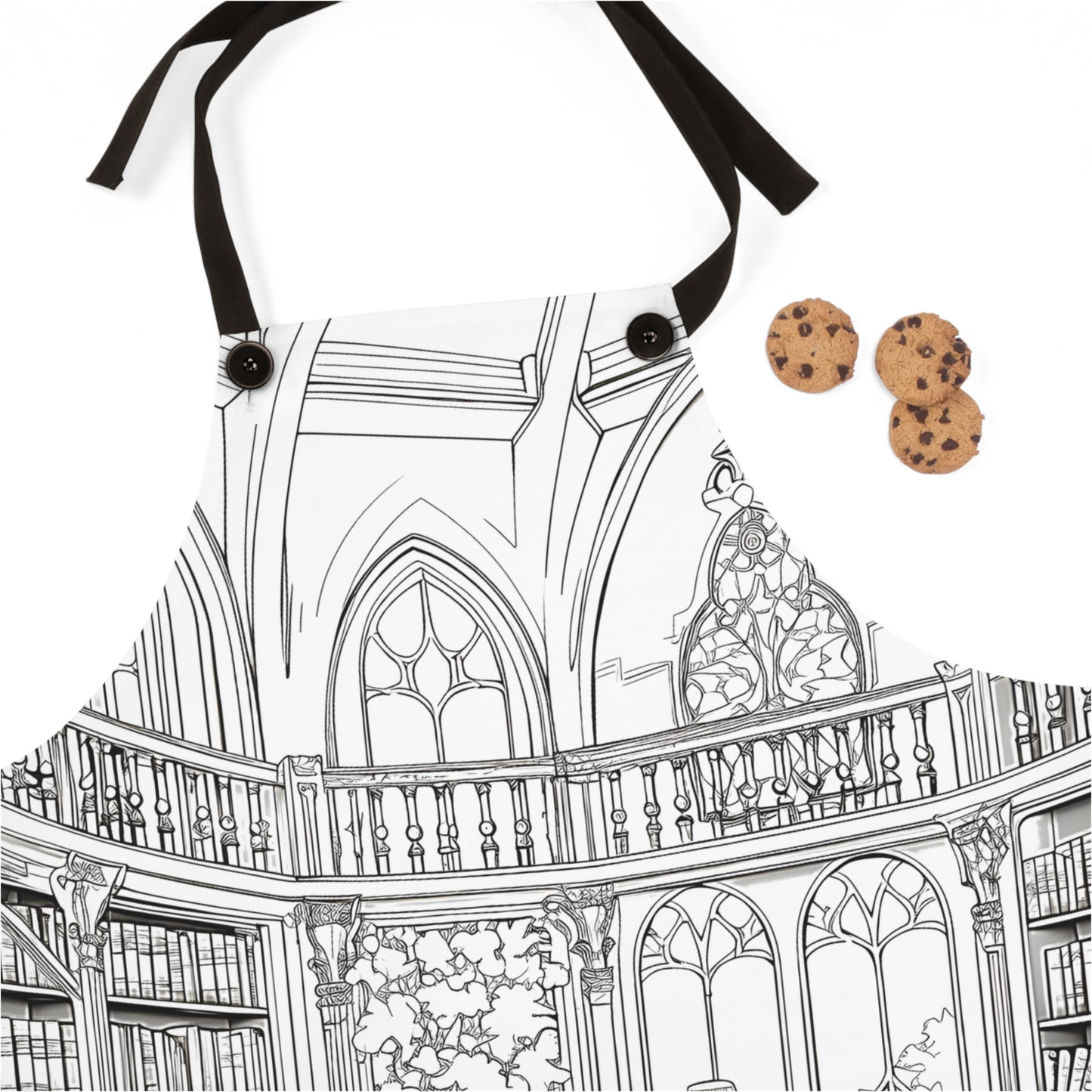 Apron Coloring Kit with 10 Fabric Markers - Library