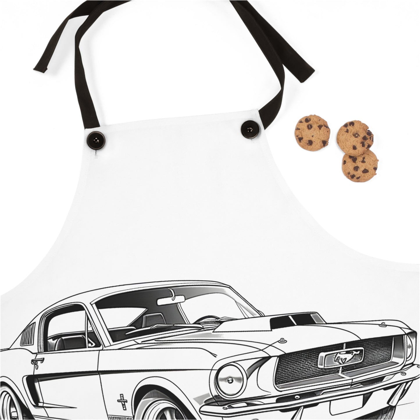 Apron Coloring Kit with 10 Fabric Markers - Classic Car