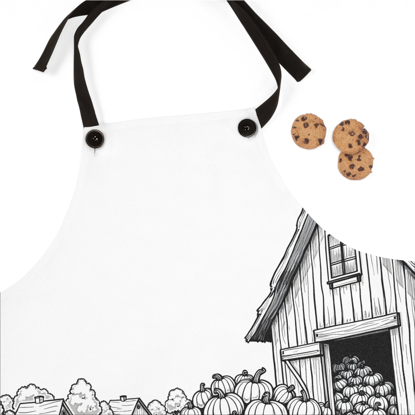 Apron Coloring Kit with 10 Fabric Markers - Pumpkin Harvest