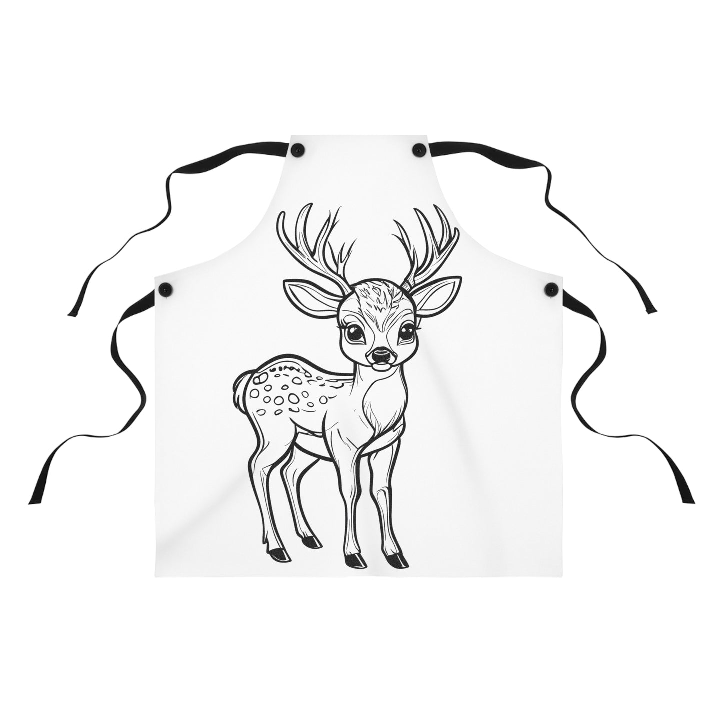 Apron Coloring Kit with 10 Fabric Markers - Deer