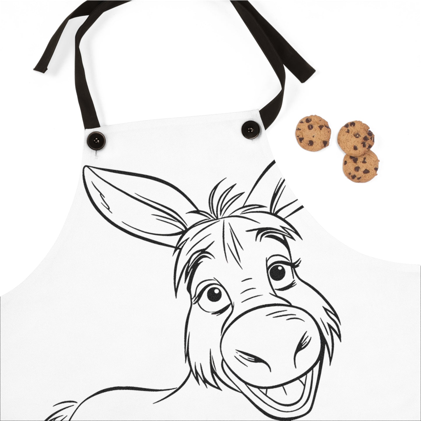 Apron Coloring Kit with 10 Fabric Markers - Donkey