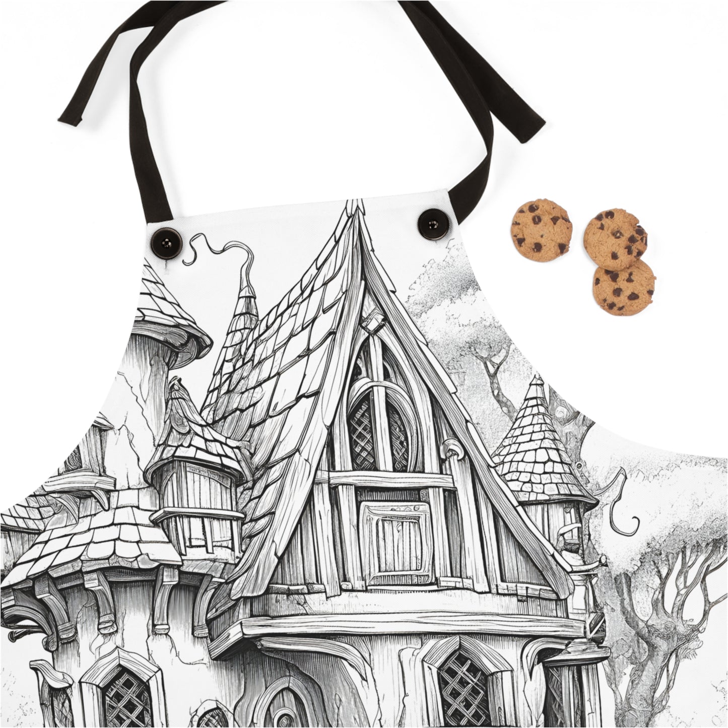 Apron Coloring Kit with 10 Fabric Markers - Fantasy Cottage