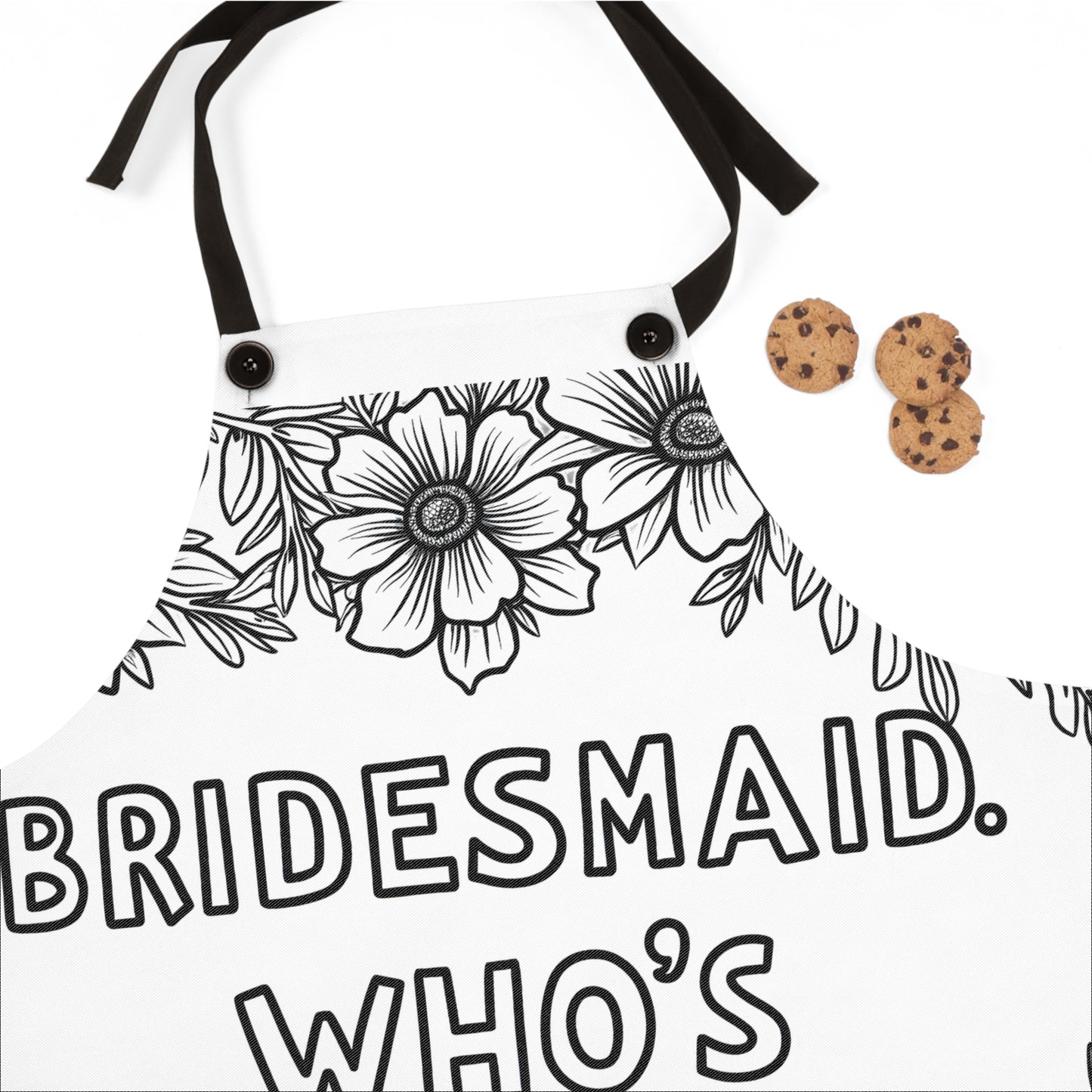 Apron Coloring Kit with 10 Fabric Markers - Bridesmaid Proposal