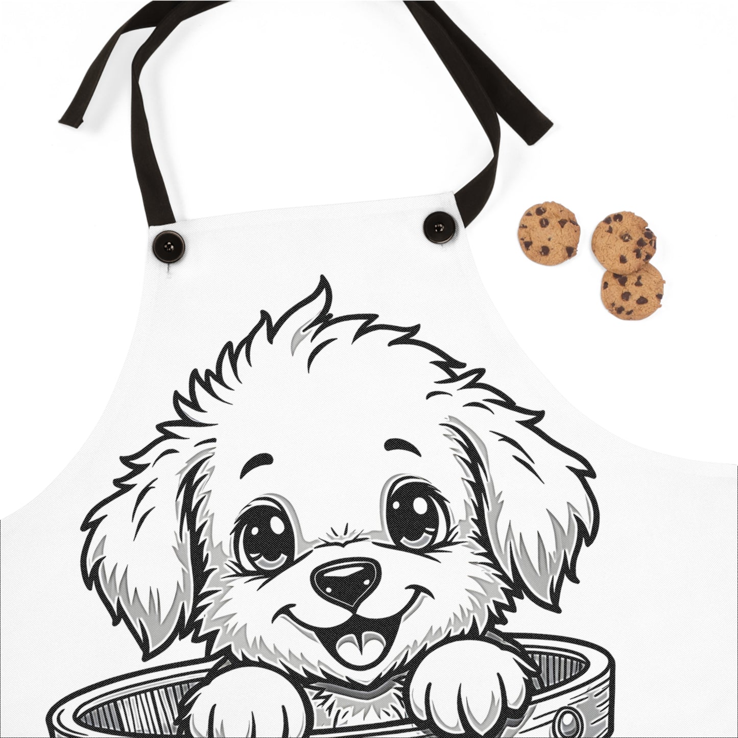 Apron Coloring Kit with 10 Fabric Markers - Puppy