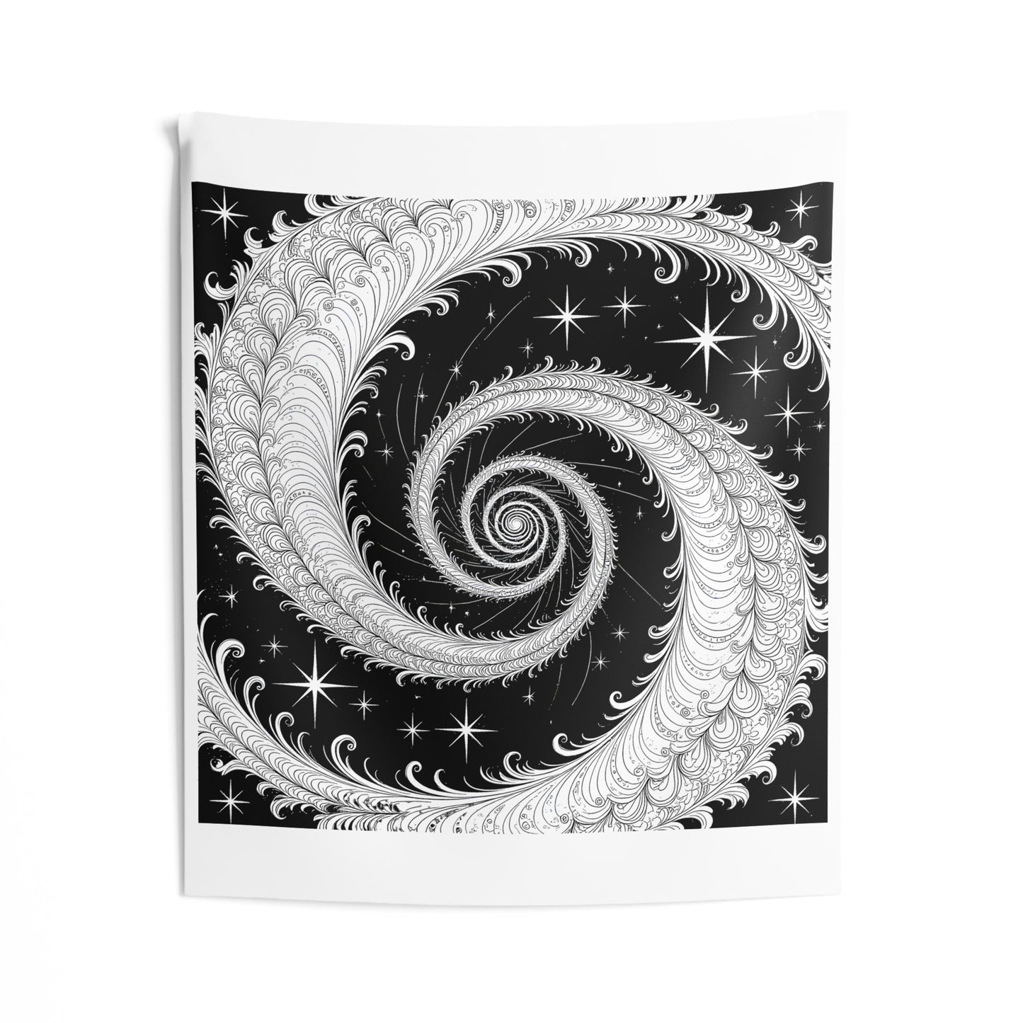 Indoor Wall Tapestries Coloring Kit with 10 Fabric Markers - Spiral Design
