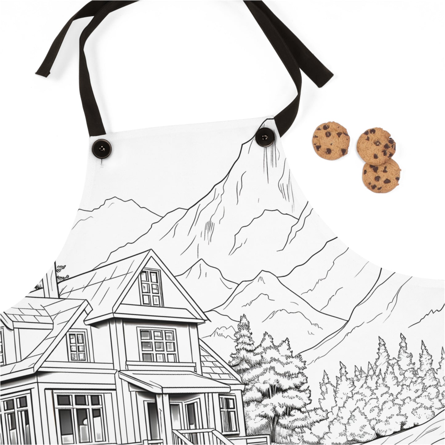 Apron Coloring Kit with 10 Fabric Markers - Mountain House