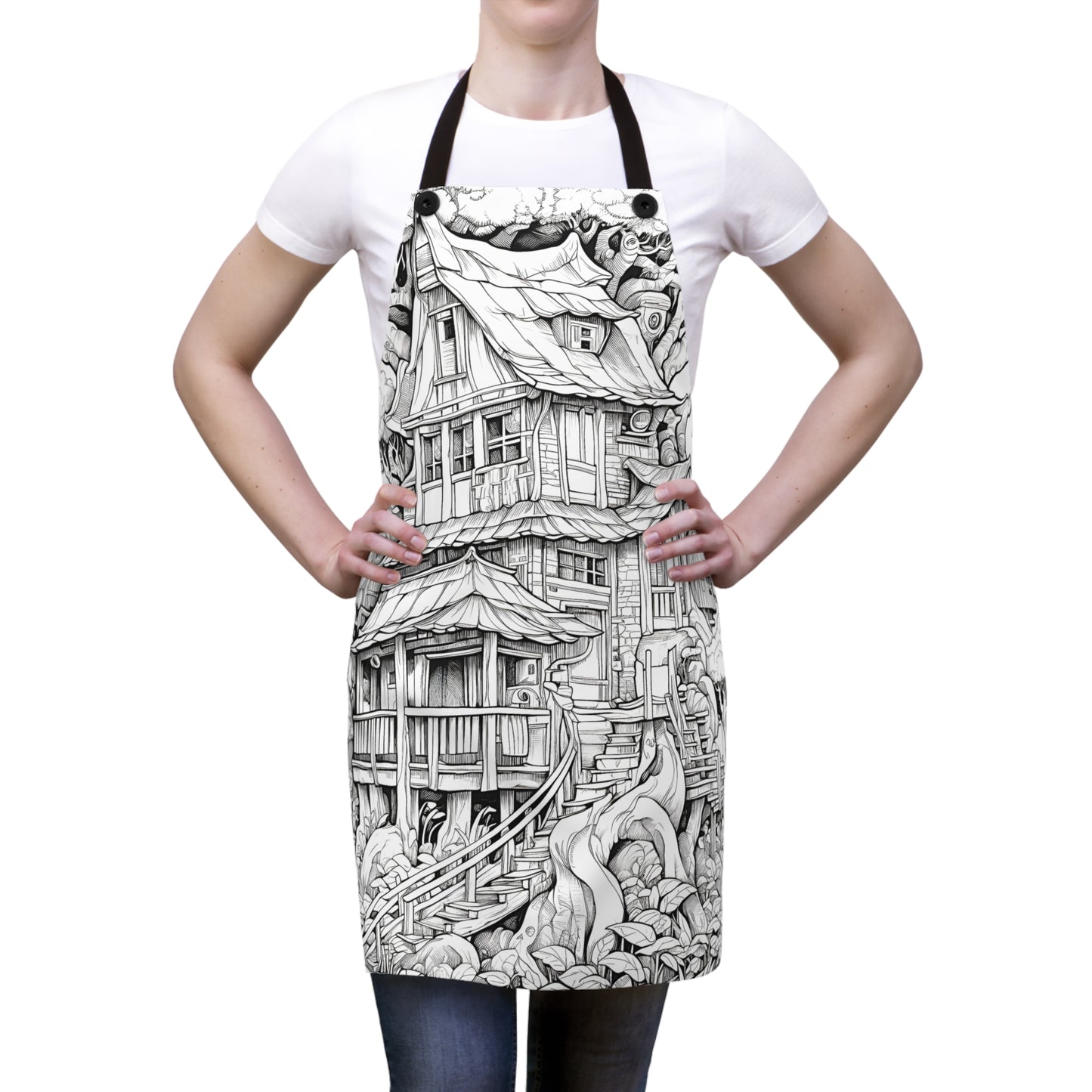 Apron Coloring Kit with 10 Fabric Markers - Treehouse