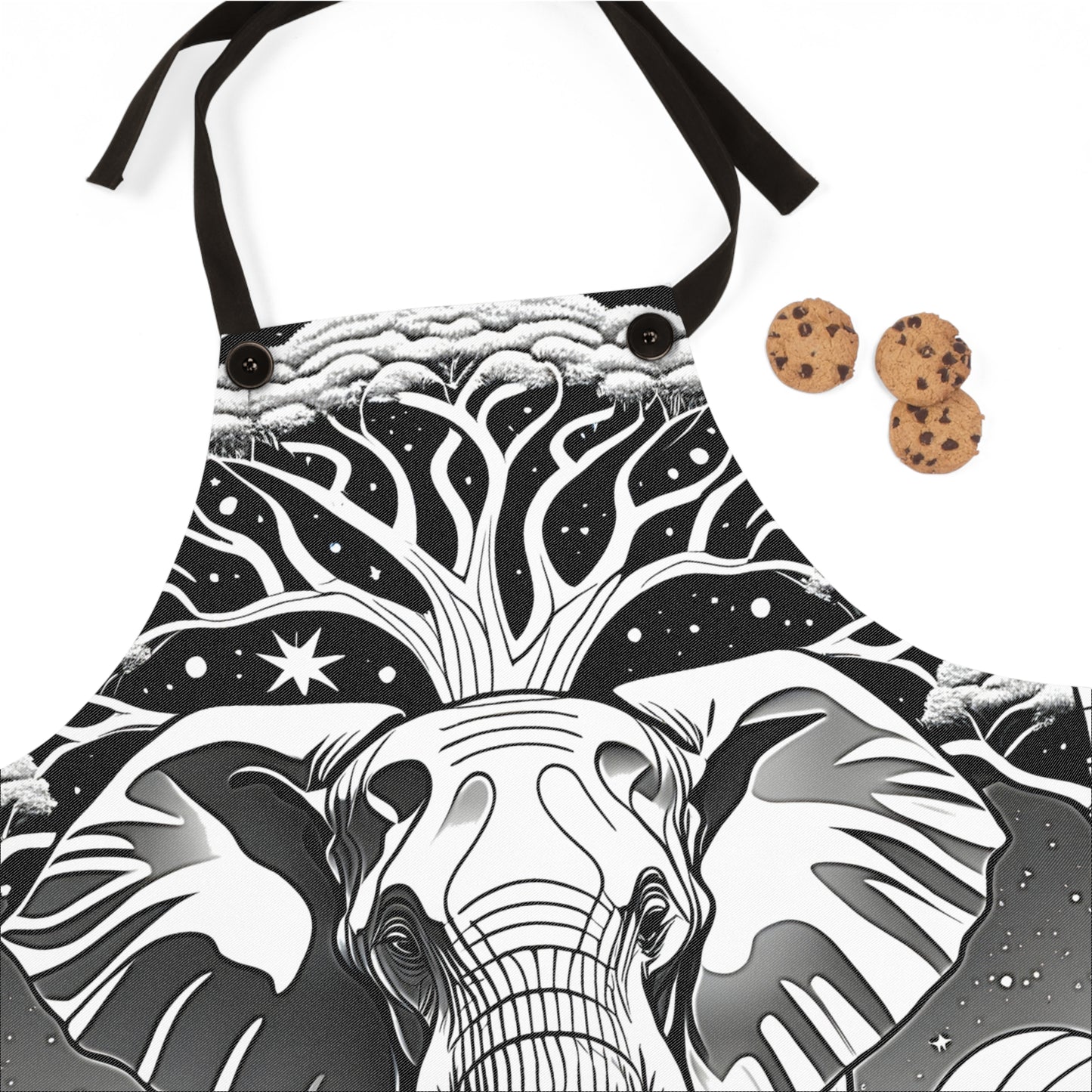 Apron Coloring Kit with 10 Fabric Markers - Artistic Elephant