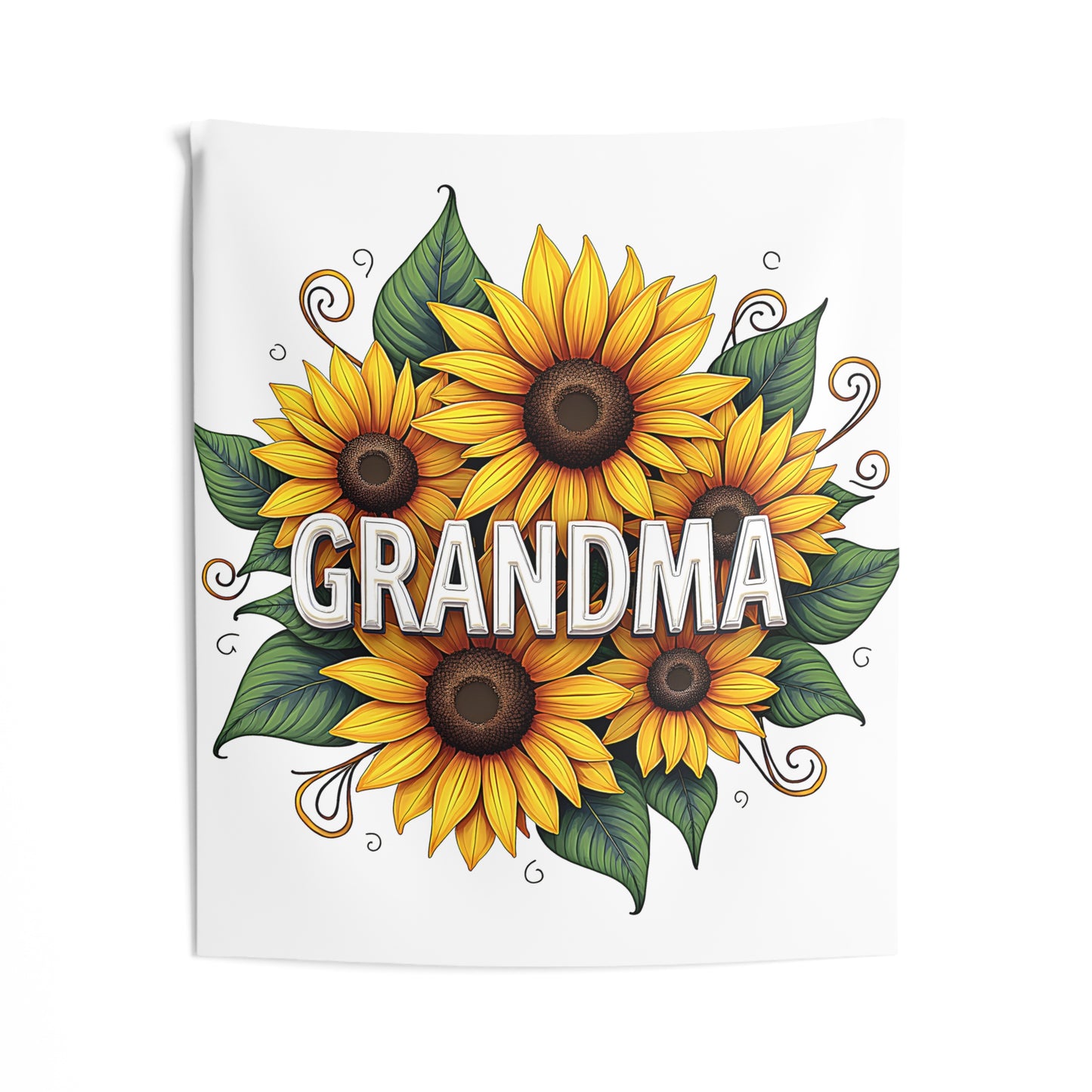 Indoor Wall Tapestries Colorful Graphic Design - Sunflower