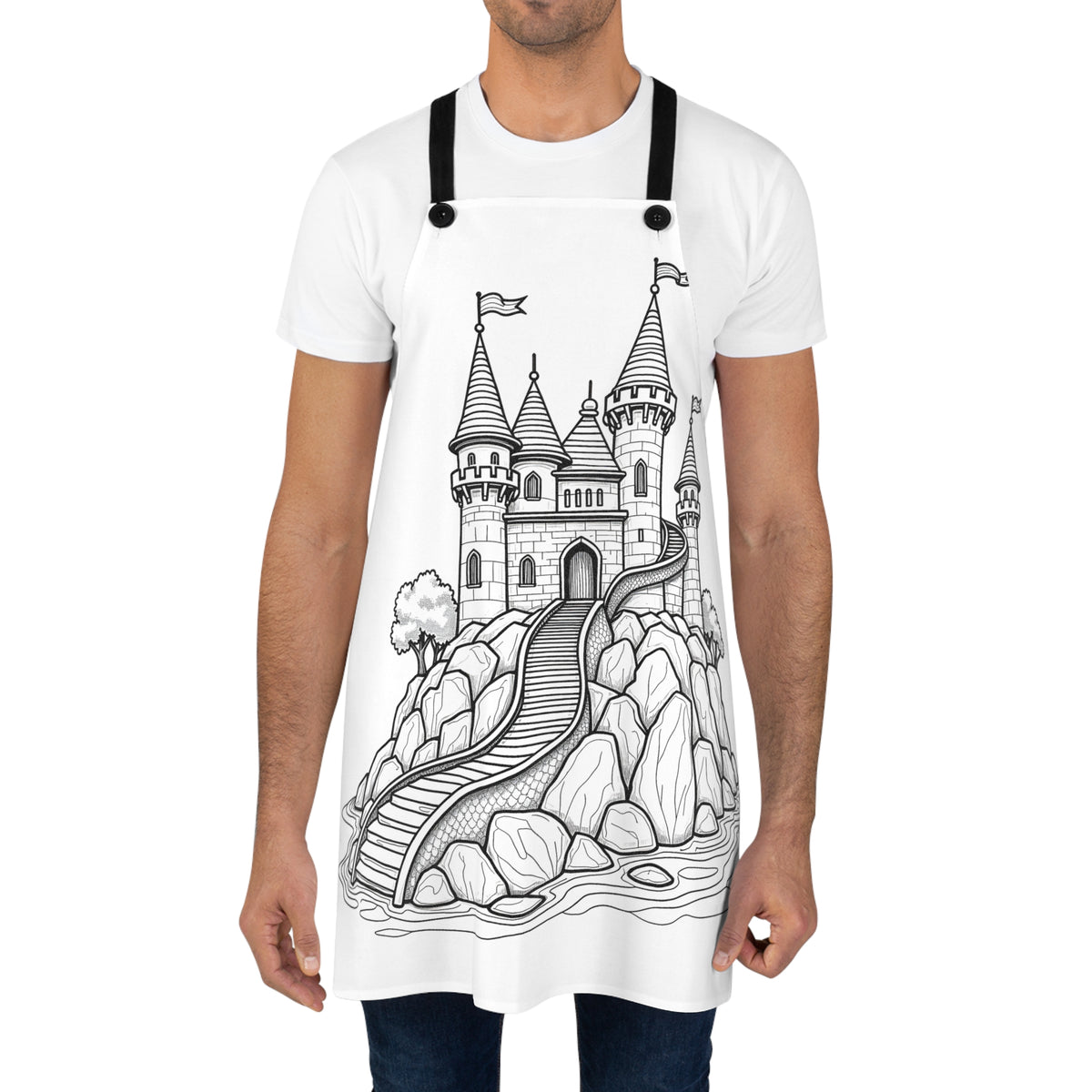 Castle Apron Medieval Castle Apron Coloring Kit – Davinci in You