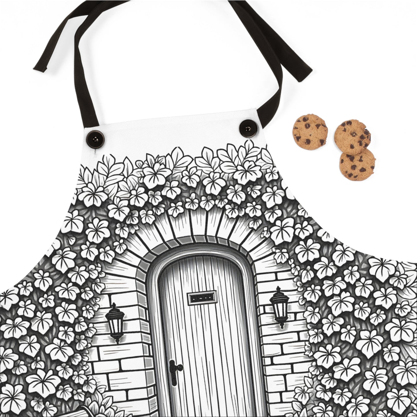 Apron Coloring Kit with 10 Fabric Markers - Pumpkin Garden