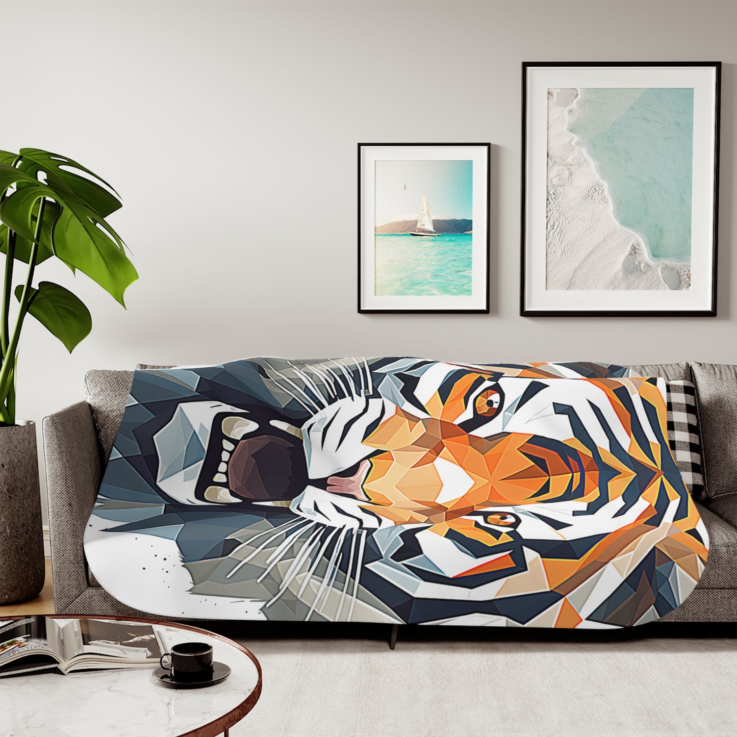 Blanket Colorful Graphic Design - Abstract Tiger