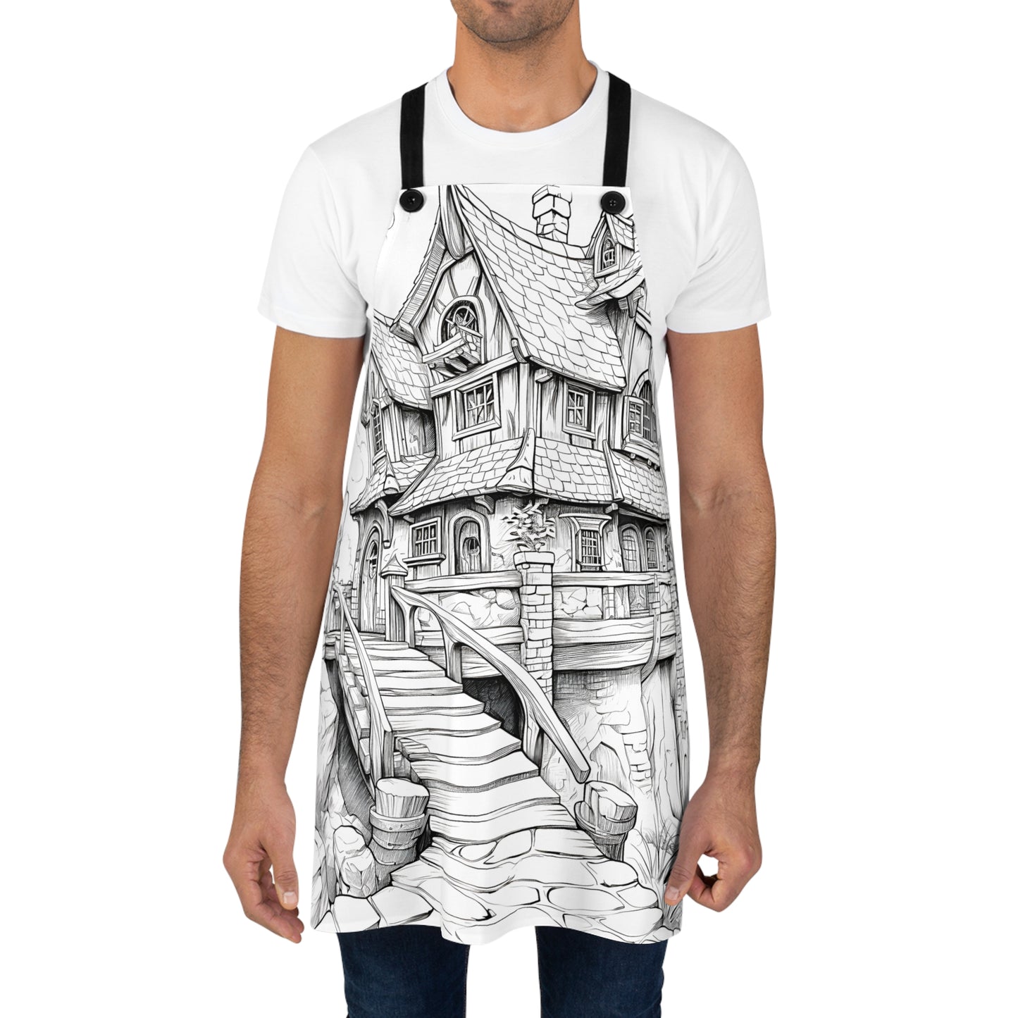 Apron Coloring Kit with 10 Fabric Markers - Fantasy House