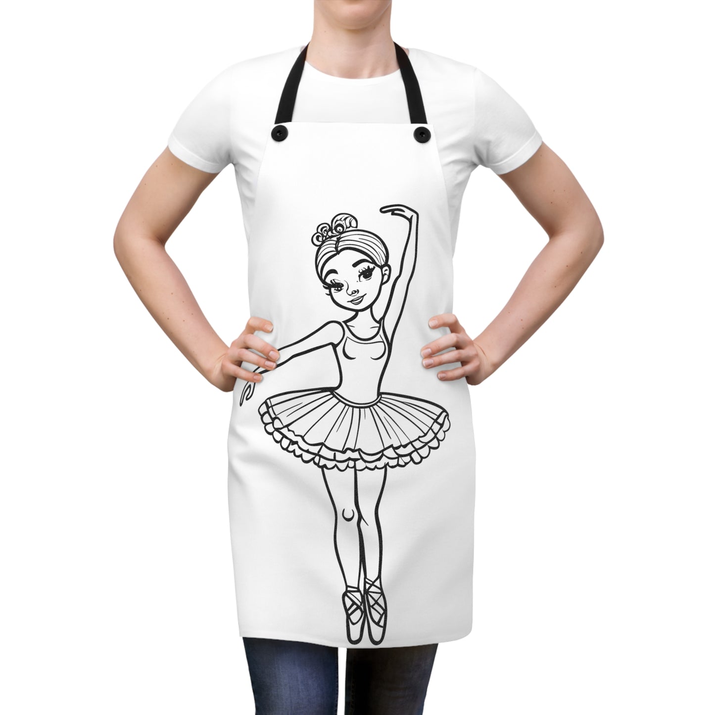 Apron Coloring Kit with 10 Fabric Markers - Ballet