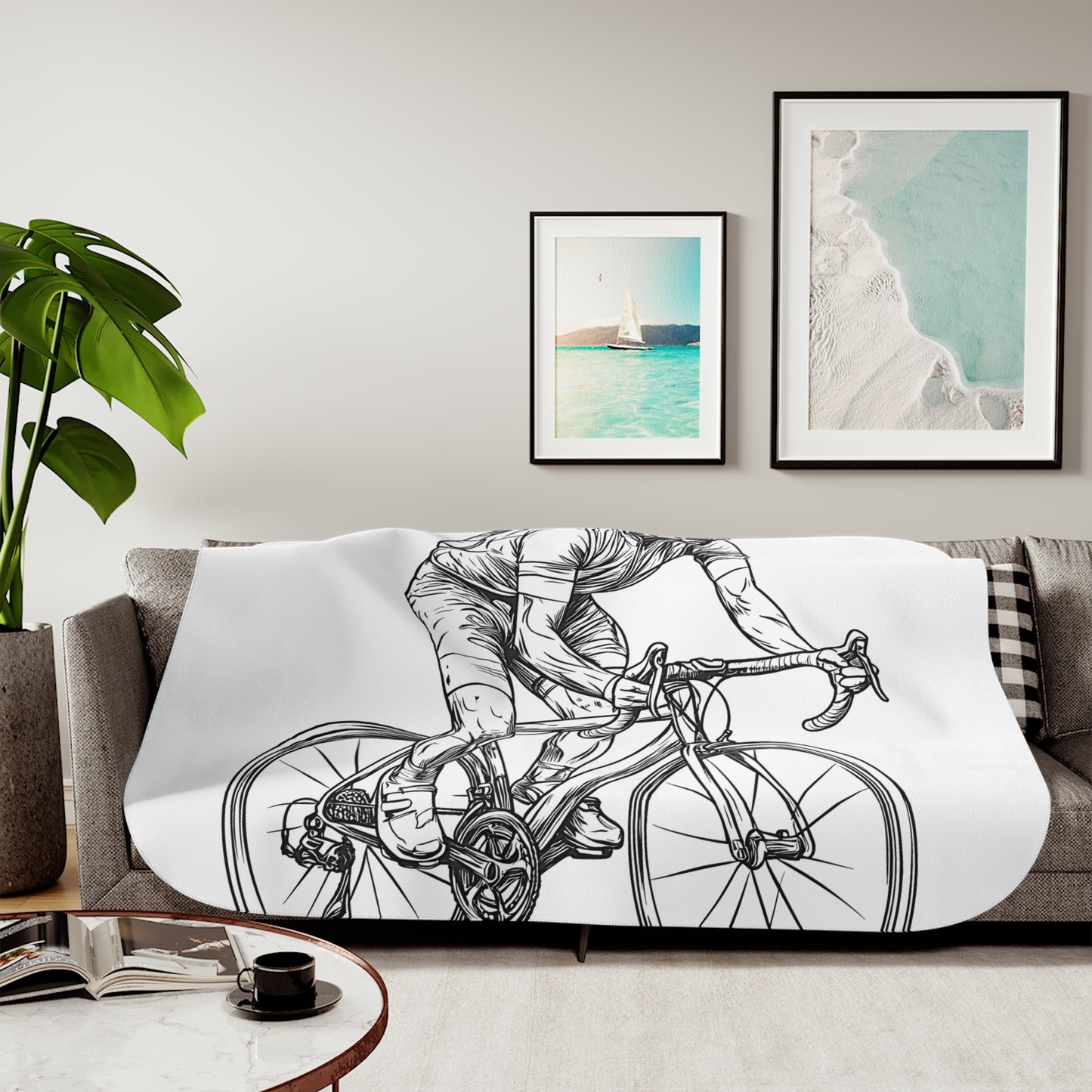 Blanket Coloring Kit with 10 Fabric Markers - Road Bicycle Racer