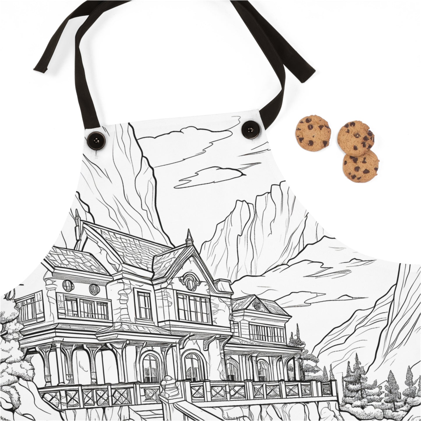 Apron Coloring Kit with 10 Fabric Markers - Mountain House