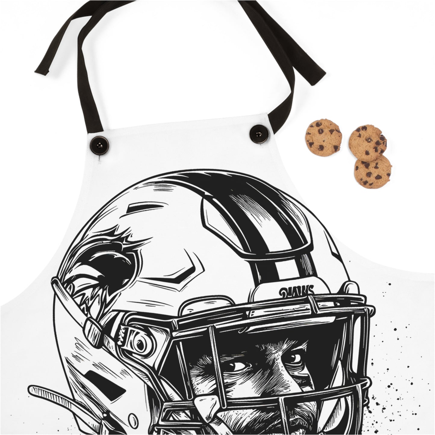 Apron Coloring Kit with 10 Fabric Markers - American Football Player