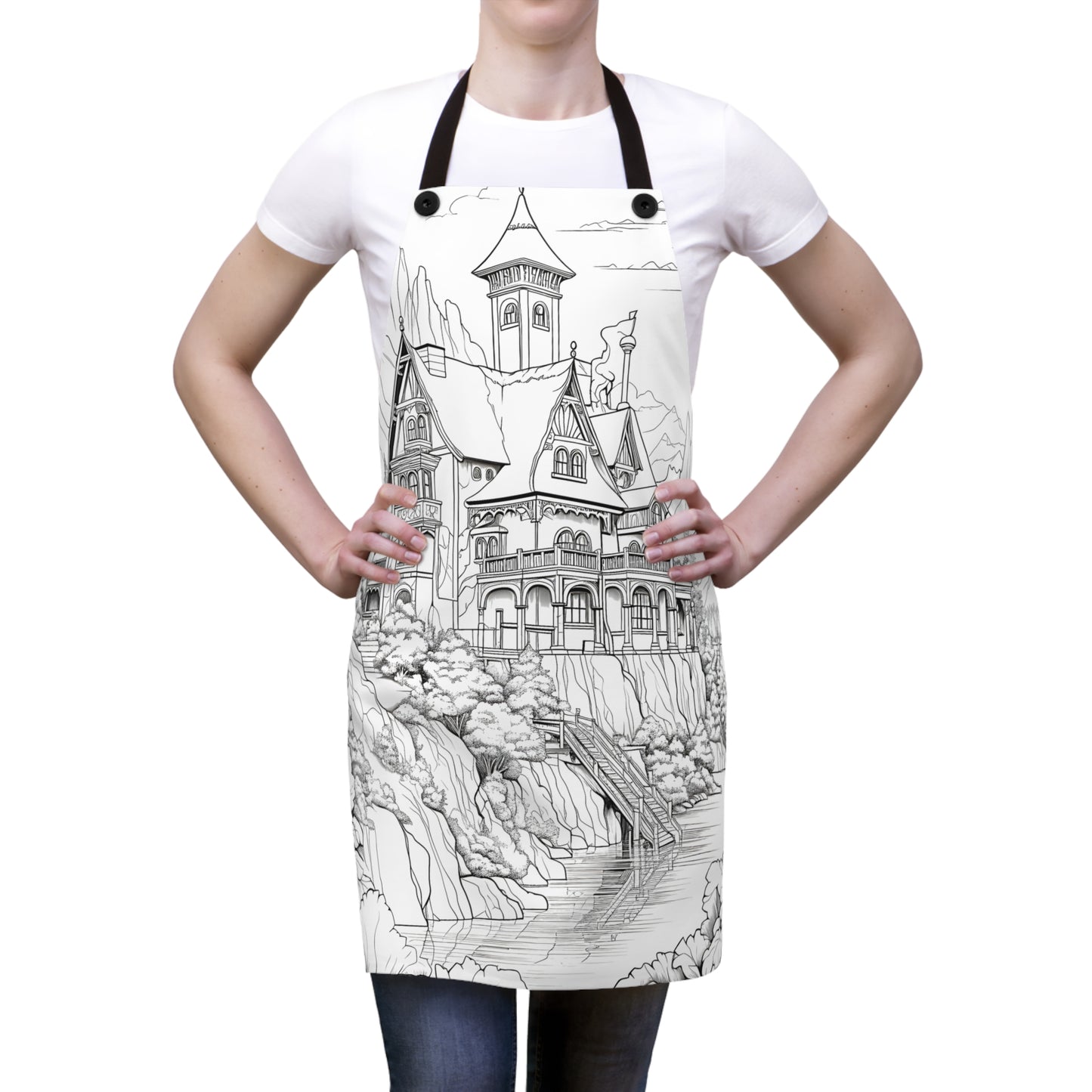 Apron Coloring Kit with 10 Fabric Markers - Mountain House