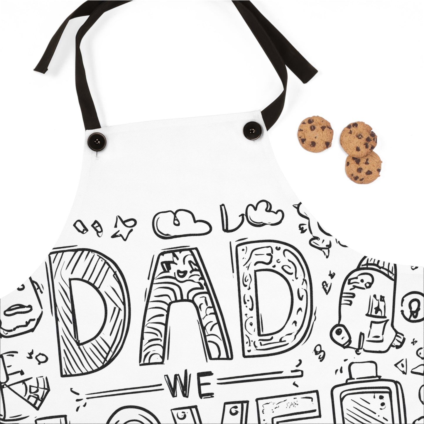Apron Coloring Kit with 10 Fabric Markers - Father's Day