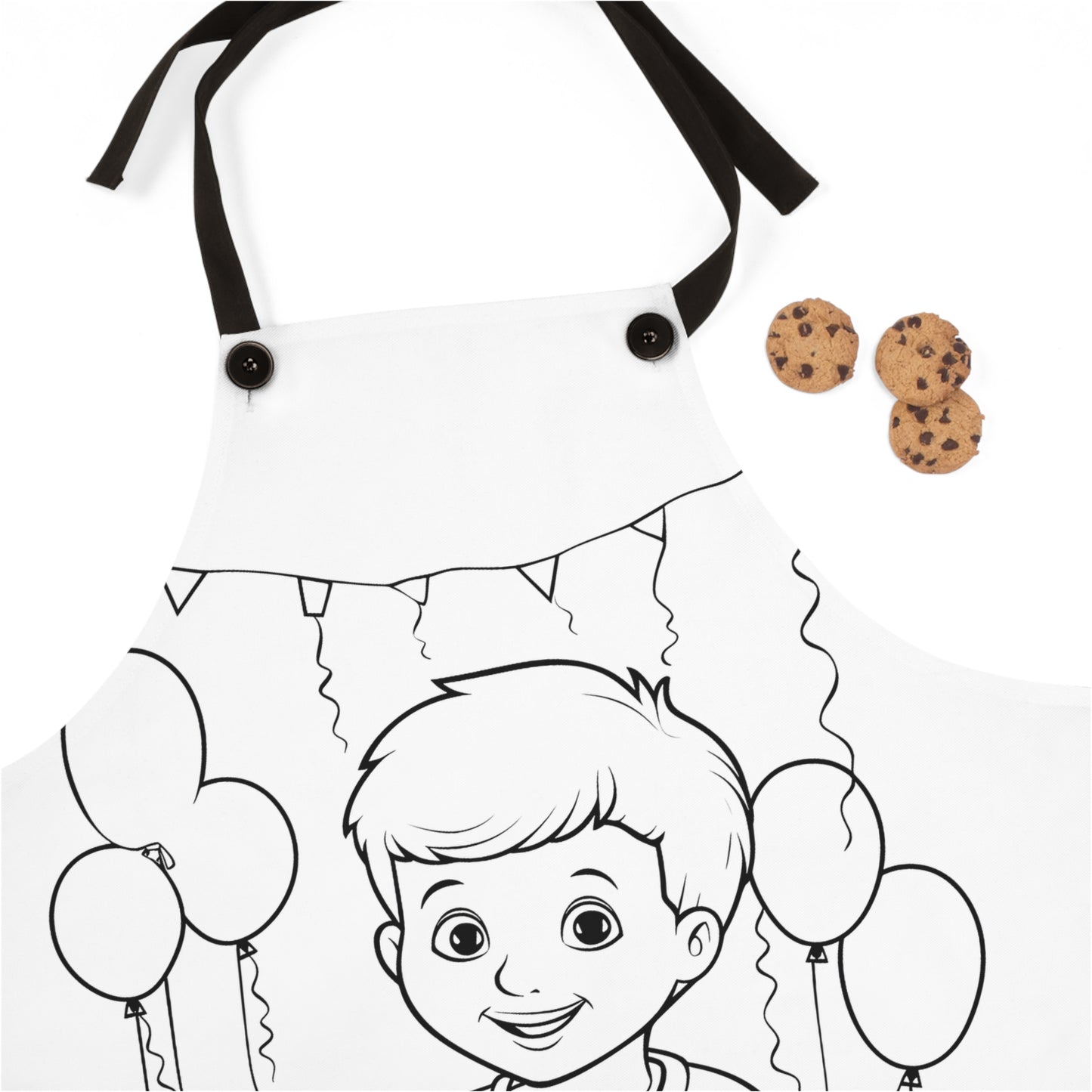 Apron Coloring Kit with 10 Fabric Markers - Children's Birthday Party