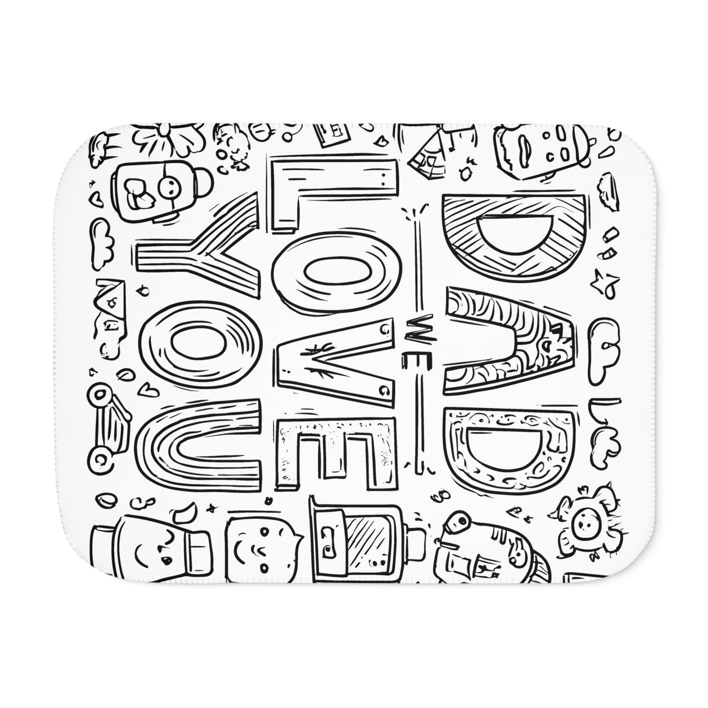 Blanket Coloring Kit with 10 Fabric Markers - Father's Day