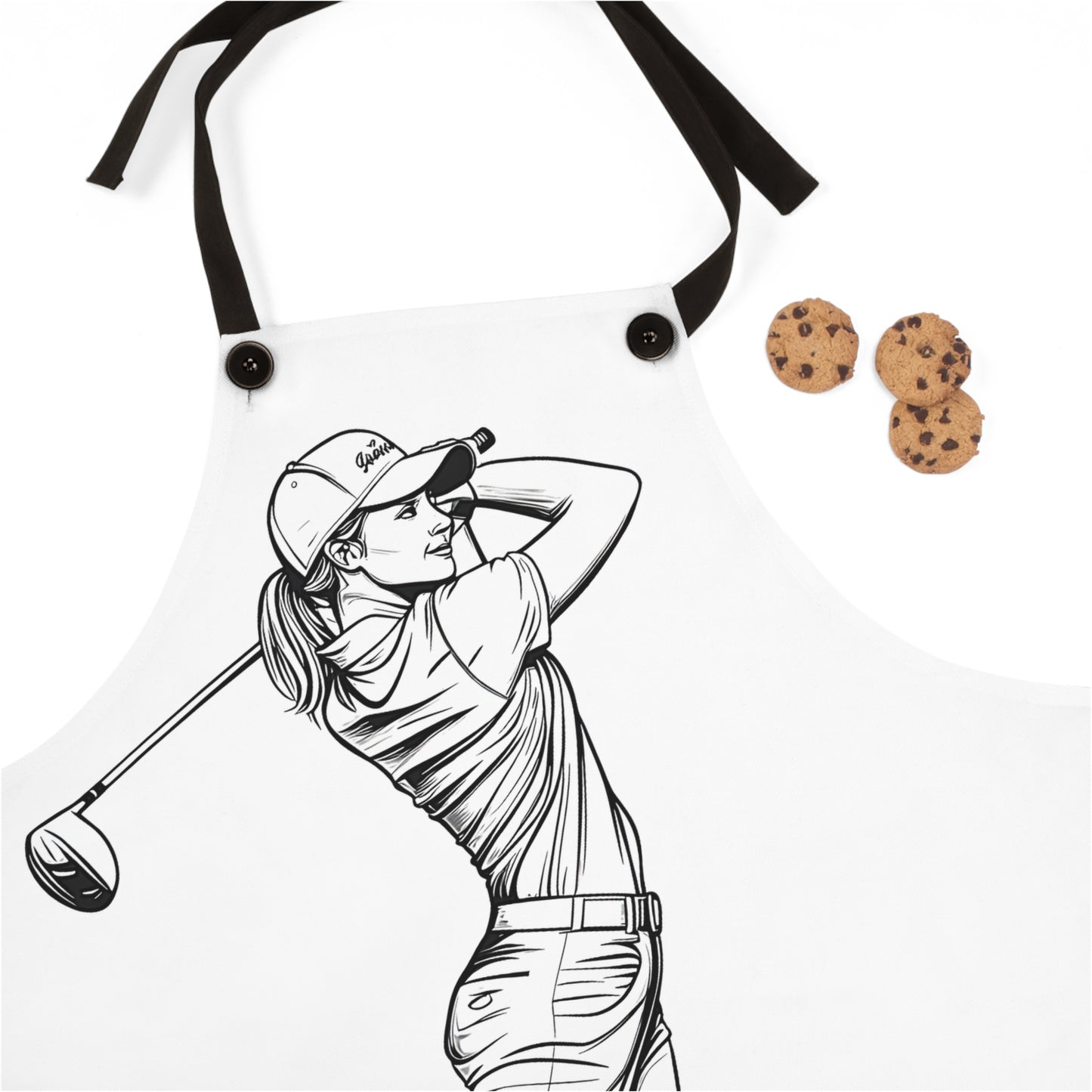 Apron Coloring Kit with 10 Fabric Markers - Golf