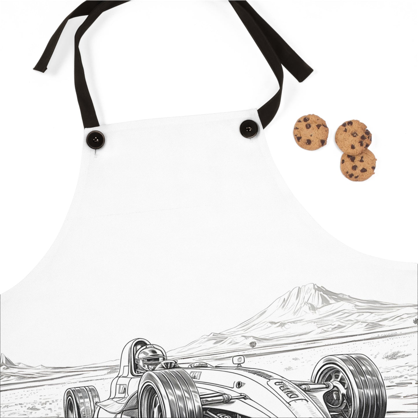 Apron Coloring Kit with 10 Fabric Markers - Formula One Car