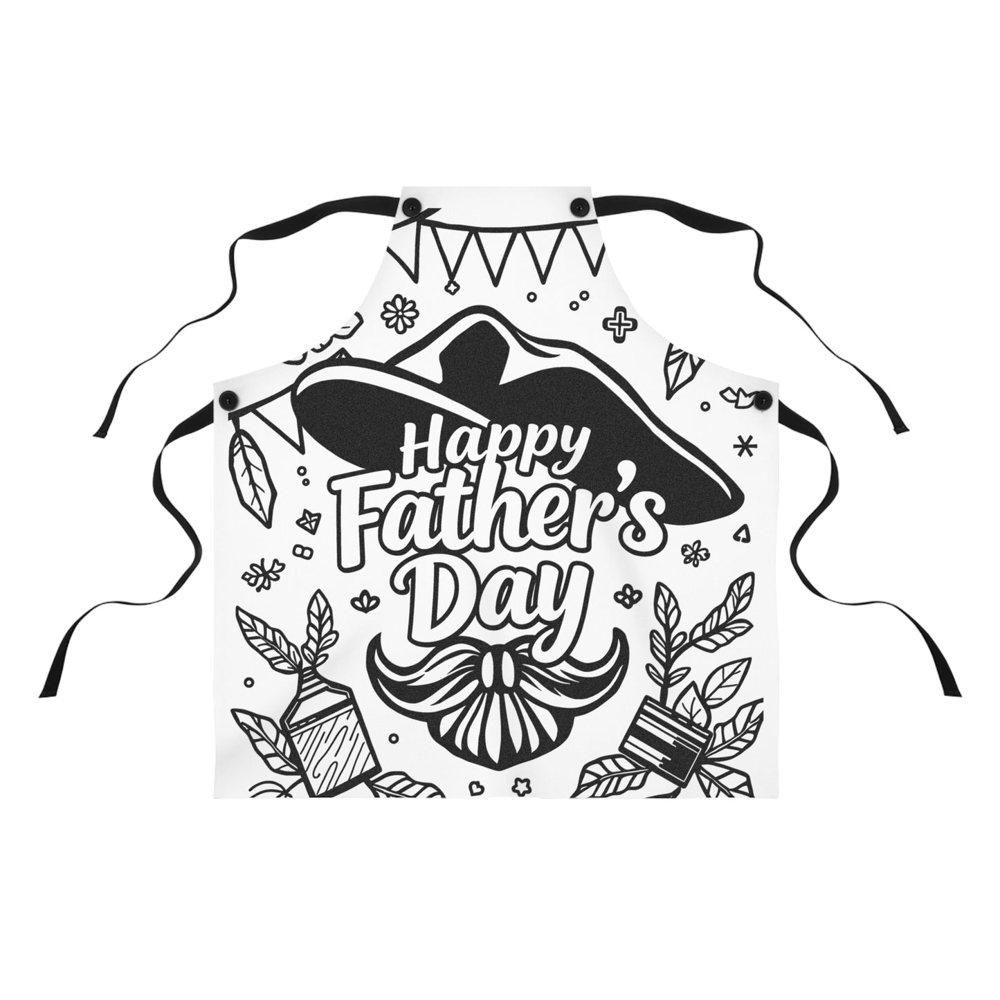Apron Coloring Kit with 10 Fabric Markers - Father's Day Celebration