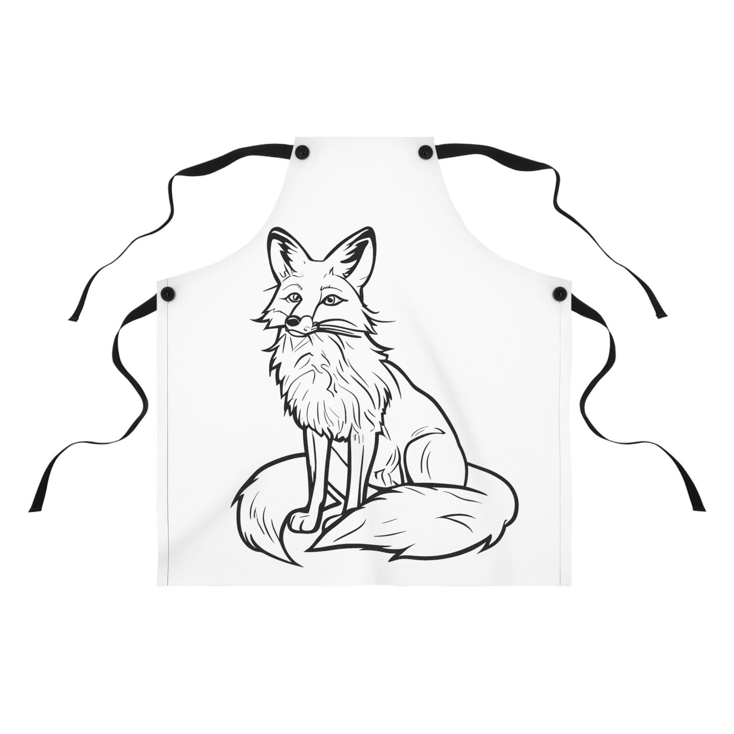 Apron Coloring Kit with 10 Fabric Markers - Fox