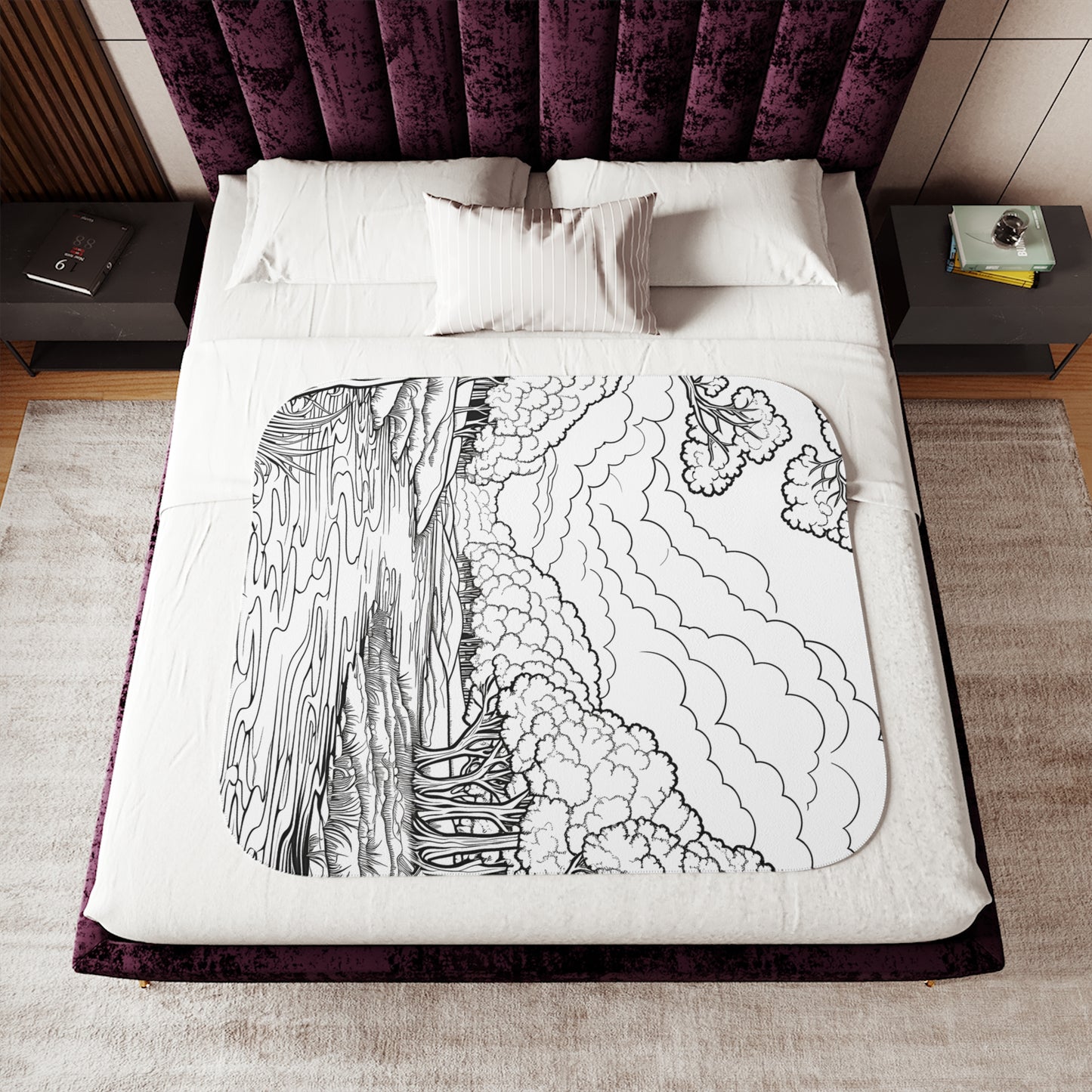 Blanket Coloring Kit with 10 Fabric Markers - Forest River