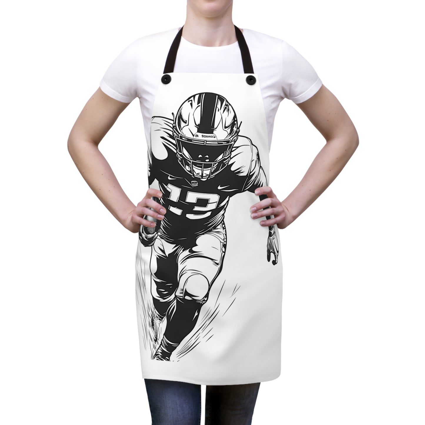 Apron Coloring Kit with 10 Fabric Markers - American Football