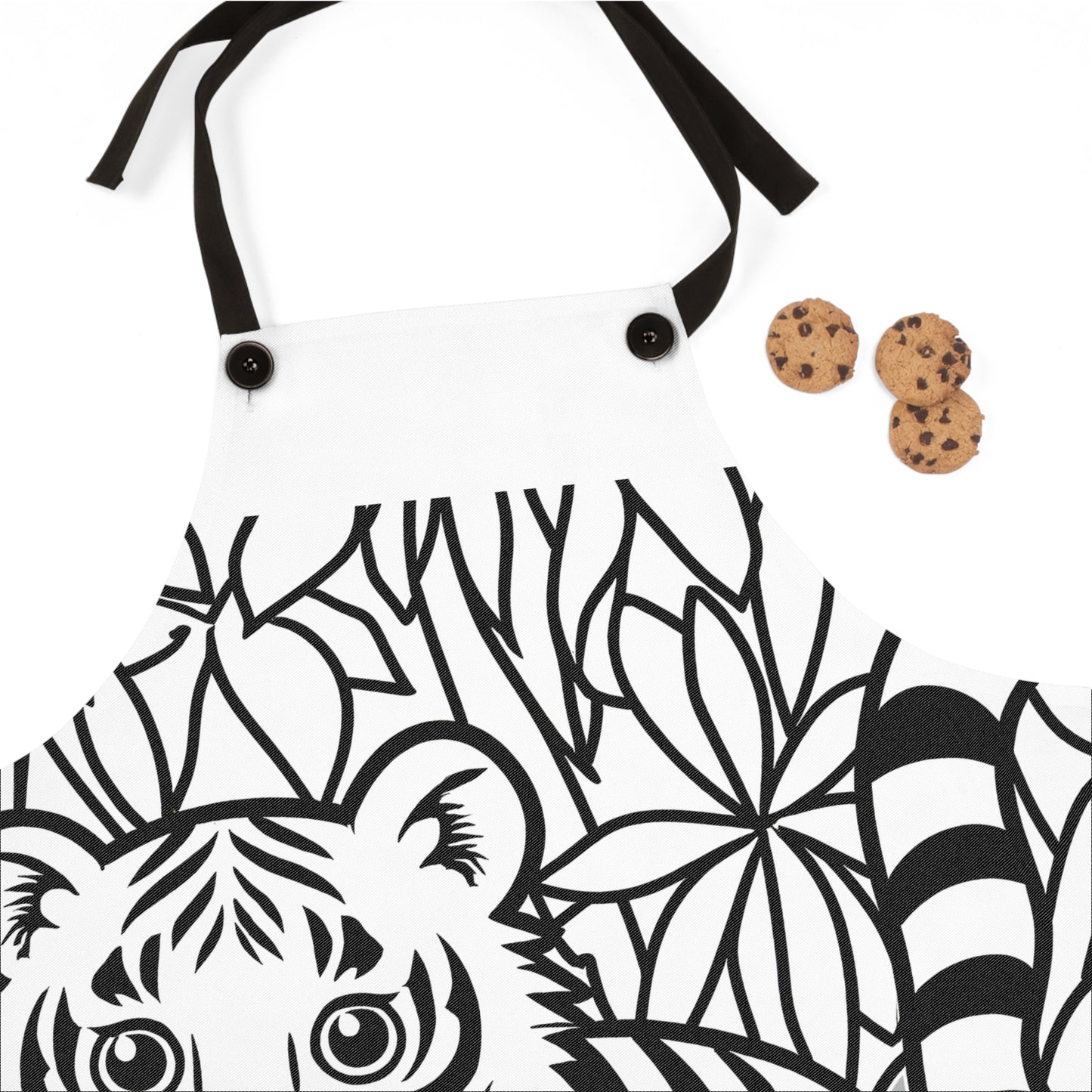 Apron Coloring Kit with 10 Fabric Markers - Baby Tiger