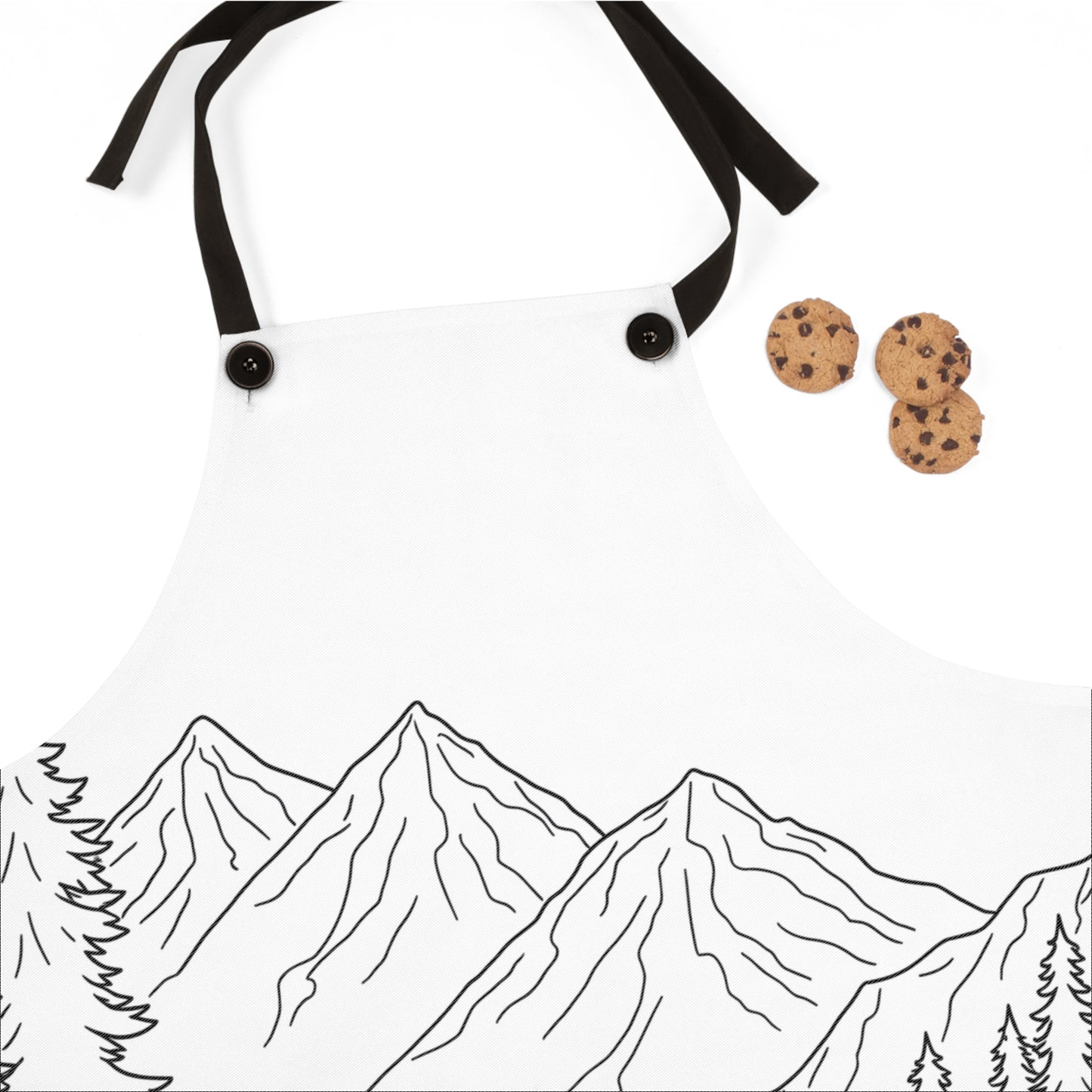 Apron Coloring Kit with 10 Fabric Markers - Mountains