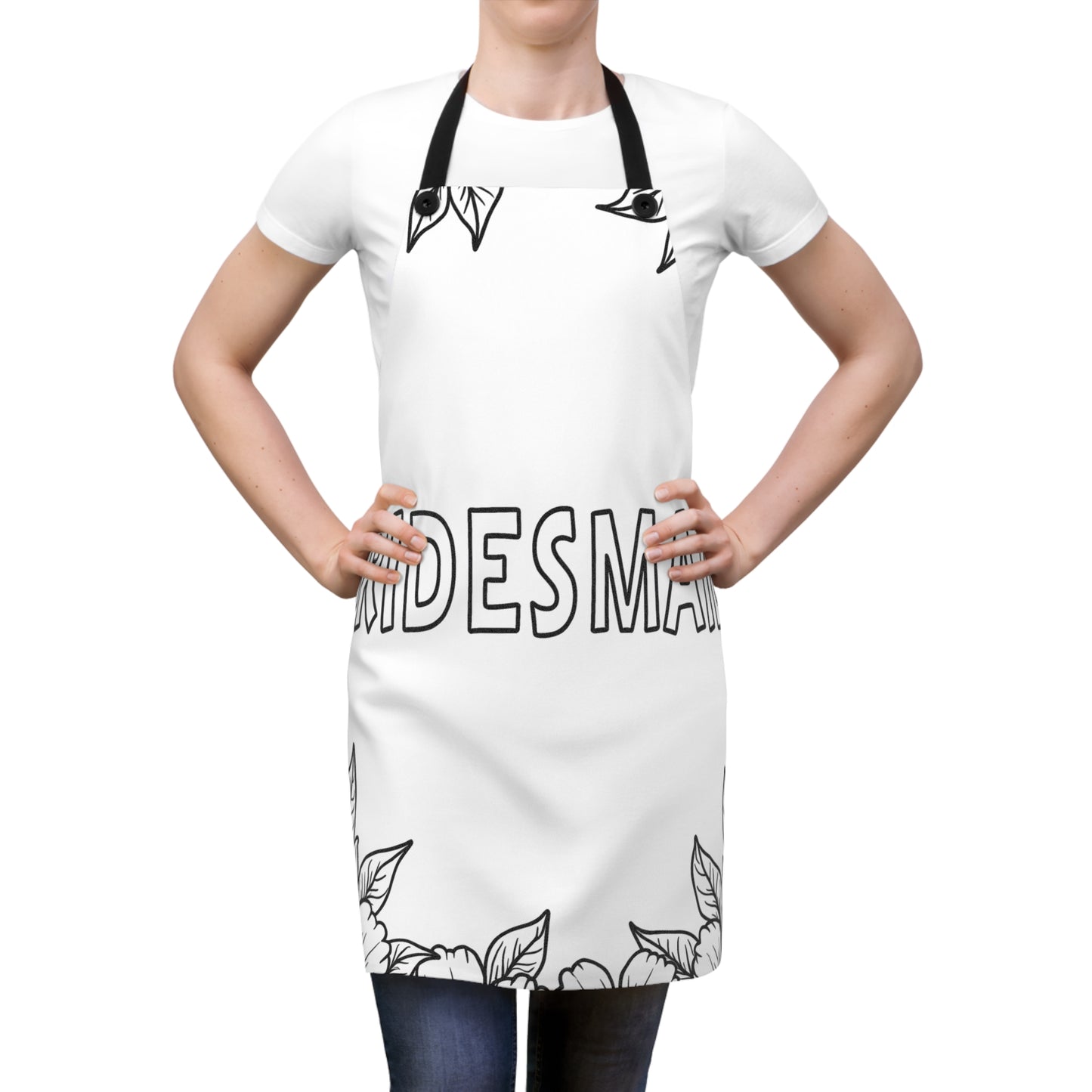 Apron Coloring Kit with 10 Fabric Markers - Bridesmaid